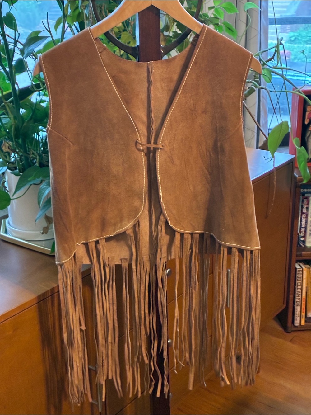 GENUINE SUEDE American vintage fringe vest